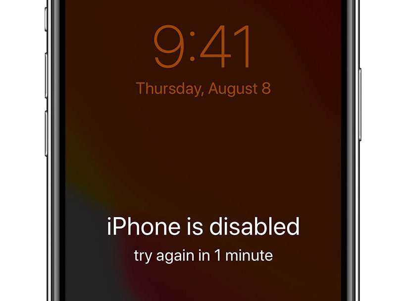 iPhone is disabled