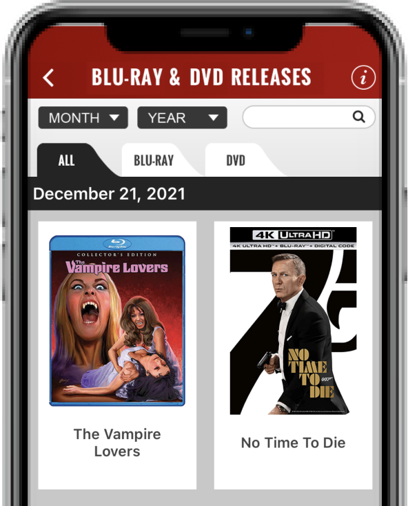 App Theatrical Release Dates Screenshot