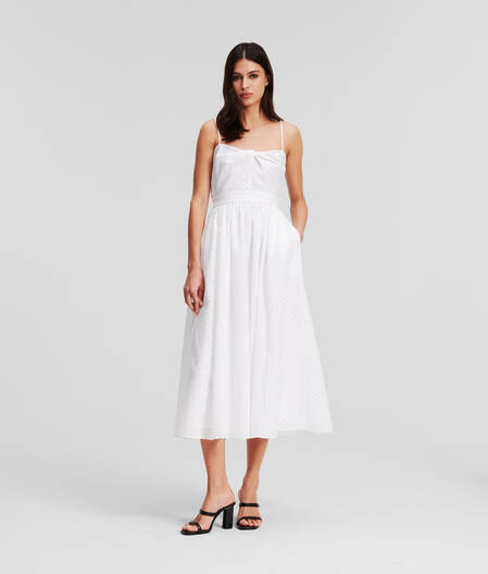 KL MONOGRAM MIDI DRESS