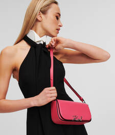 K/SIGNATURE TWO-WAY CROSSBODY BAG