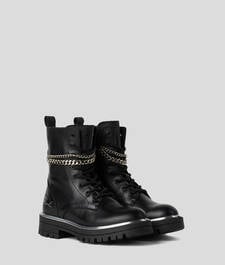 GIRLS CHAIN ANKLE BOOTS