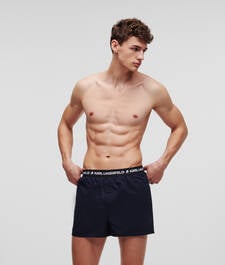 KARL LOGO WOVEN BOXER SHORTS – 3 PACK