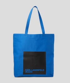 KLJ LOGO PATCH CANVAS TOTE