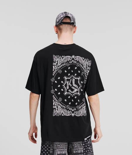 KLJ BANDANA-PRINT T-SHIRT