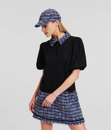 BOUCLÉ POLO SHIRT