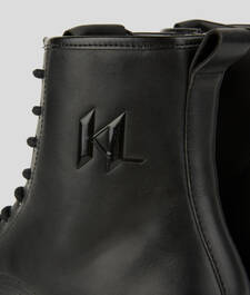 KL Monogram KOMBAT Lace Up Boots