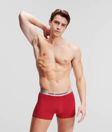 METALLIC KARL LOGO TRUNKS – 3 PACK