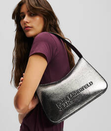 KLJ LOGO METALLIC SHOULDER BAG