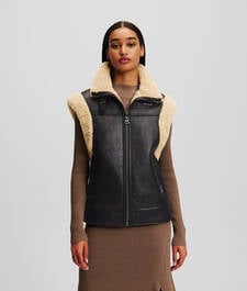 BODYWARMER VAN KUNSTSUÈDE