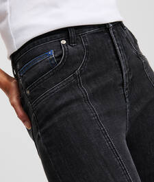 KLJ HIGH-RISE SPLIT-HEM SKINNY JEANS