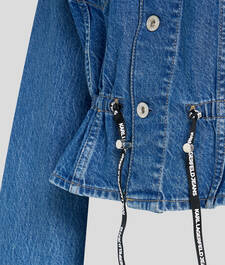 KLJ TIE WAIST DENIM JACKET