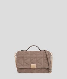 K/KUILT NUBUCK CROSSBODY TOP HANDLE BAG