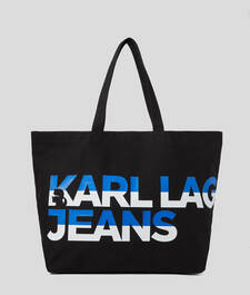 KLJ BOLD LOGO CANVAS SHOPPER