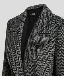 HERRINGBONE TAILORED COAT