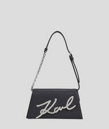 K/SIGNATURE STUDDED SHOULDER BAG