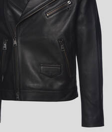 LEATHER BIKER JACKET