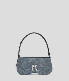 KLJ SUNGLASSES DENIM SHOULDER BAG