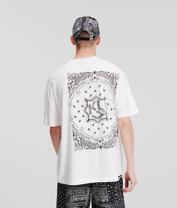 KLJ BANDANA-PRINT T-SHIRT