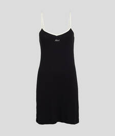 KARL SIGNATURE SLIP DRESS