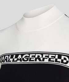 KARL LOGO LIGHTWEIGHT TURTLENECK SWEATER