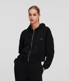 ESSENTIAL LOGO ZIP UP LOUNGEWEAR HOODIE