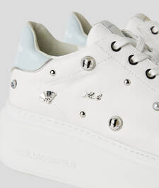 Exclusive KARL Charm Leather Sneakers
