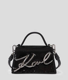 K/SIGNATURE SEQUIN NANO BAG