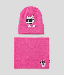 GIRLS K/IKONIK HAT AND SNOOD SET