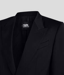 PEAK LAPEL TAILORED BLAZER