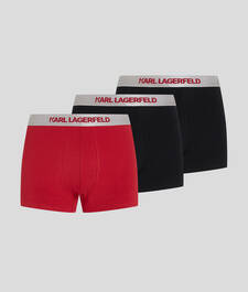 METALLIC KARL LOGO TRUNKS – 3 PACK