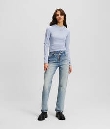 KLJ HIGH-RISE ZIP-FLY STRAIGHT JEANS