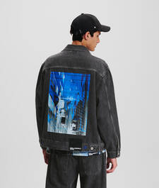 KLJ TOKYO-PRINT DENIM JACKET