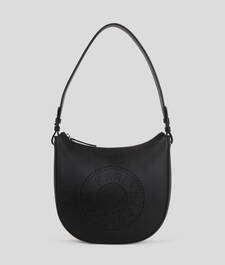 K/CIRCLE PERFORATED MOON SHOULDER BAG