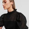 ORGANZA PANELED TOP