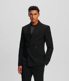 KL MONOGRAM DOUBLE-BREASTED BLAZER