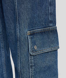 KLJ MID-RISE RELAXED UTILITY JEANS