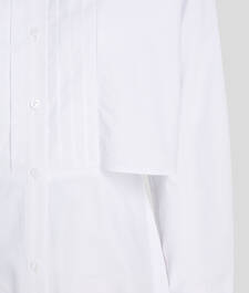 BIB-DETAIL SHIRT DRESS