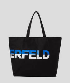 KLJ BOLD LOGO CANVAS SHOPPER