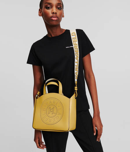 K/CIRCLE PERFORATED SMALL TOTE BAG