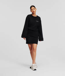 WIDE-SLEEVE SWEAT DRESS