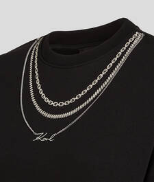 KARL SIGNATURE NECKLACE SWEATSHIRT