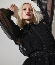 ROBE EN MESH ET SEQUINS KARL STUDIO