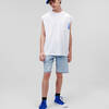 KLJ RELAXED DISTRESSED DENIM SHORTS