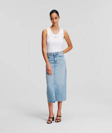 DENIM MAXI SKIRT