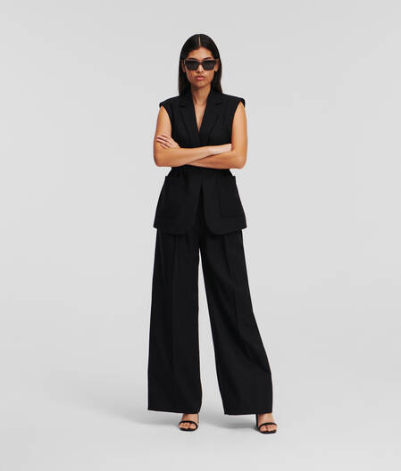 TAILORED WIDE-LEG PANTS