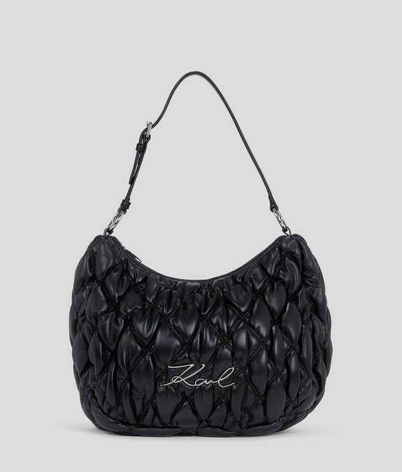 K/SIGNATURE KUILT HOBO BAG