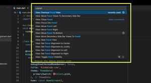 VS Code: How to Position/Align the Bottom Panel