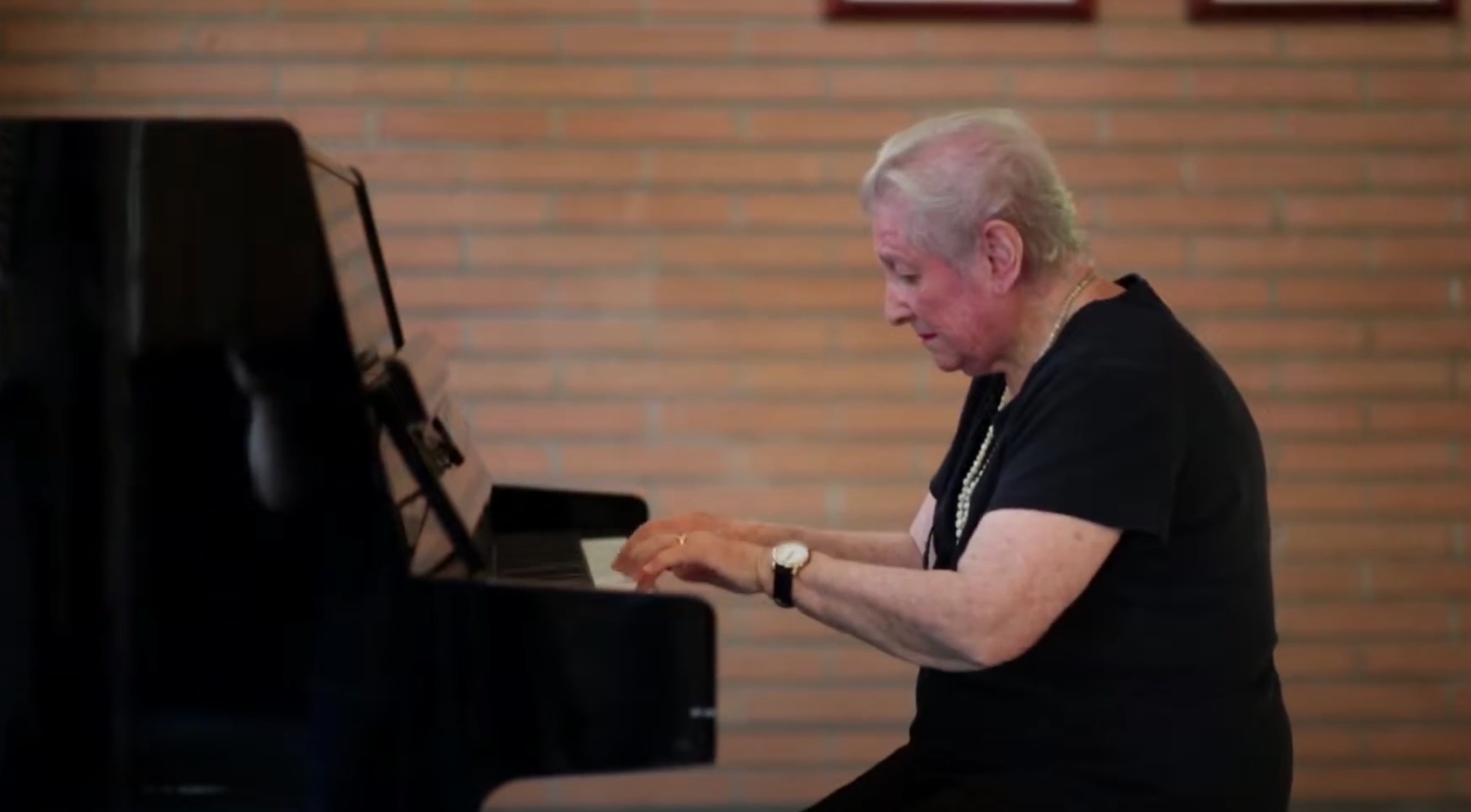 Woman playing the piano