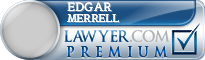 Edgar S. K. Merrell  Lawyer Badge