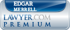 Edgar S. K. Merrell  Lawyer Badge